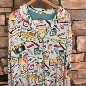 Nick & Nora Woman’s Pajamas Art Inspired XXL